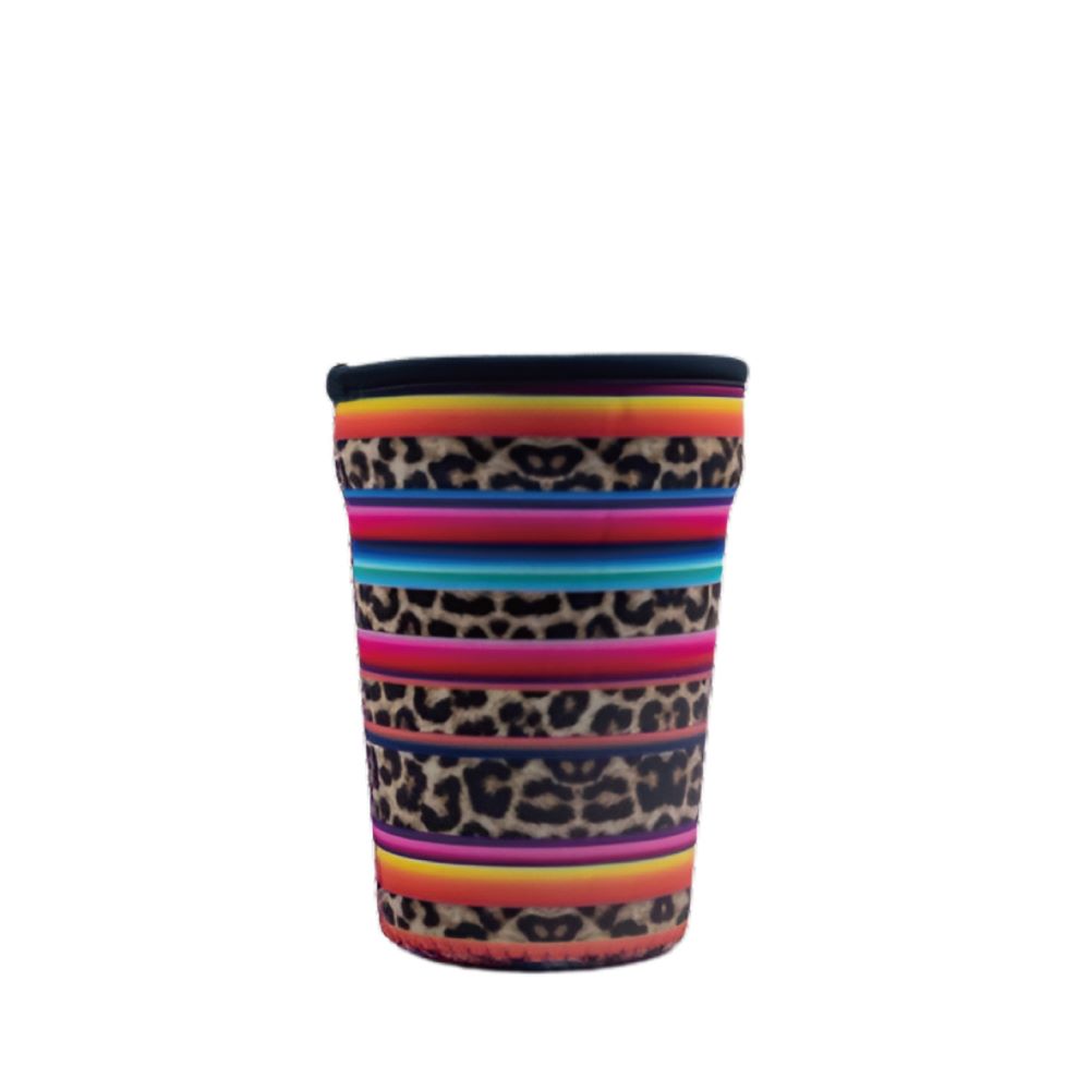 Cup Holder, Colorful Leopard Print Pattern
