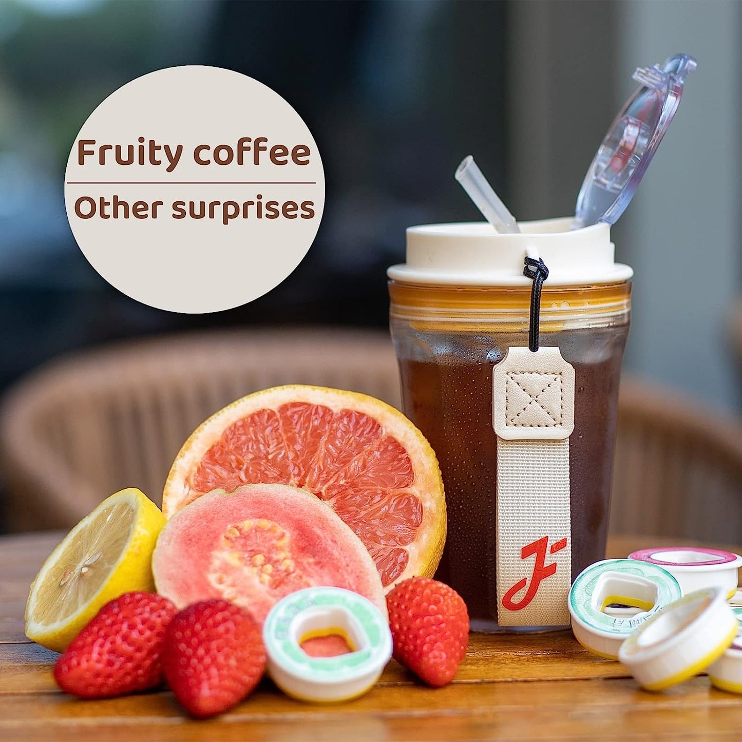 Limited Edition JOYFIT Fruit Fragrance WaterCup 14oz BPA-free, wear-resistant tritan cup