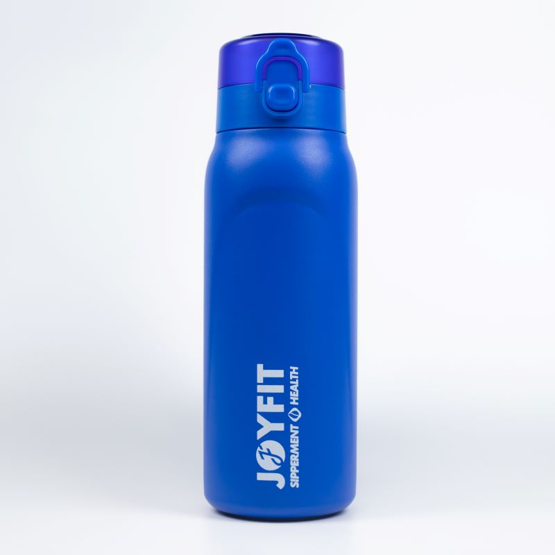 Bundle, 1pc 650mL Thermos Bottle, 5pcs Flavor Pods, Blue