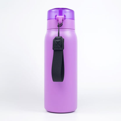 Bundle, 1pc 650mL Thermos Bottle, 5pcs Flavor Pods, Purple