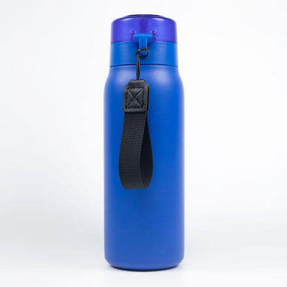 Bundle, 1pc 650mL Thermos Bottle, 5pcs Flavor Pods, Blue