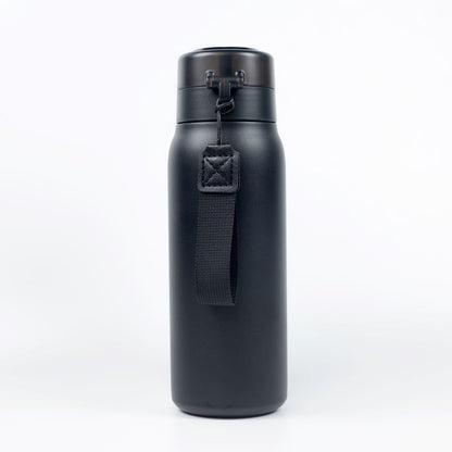 Bundle, 1pc 650mL Thermos Bottle, 5pcs Flavor Pods, Black